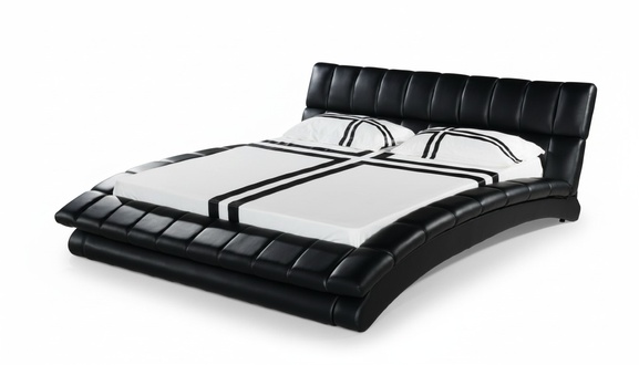 Wasserbett Design Polster Bett Betten Lederbett Polsterbett Wasser Neu Maurice