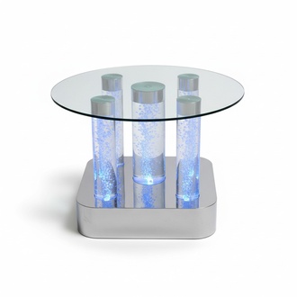 Water Design Tisch Couchtisch Wasser Säulen Säule Sofa Tische LED