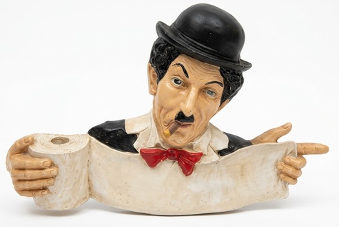 WC Schild Flip und Flap Figur Statue Skulptur Figuren Skulpturen Dekoration