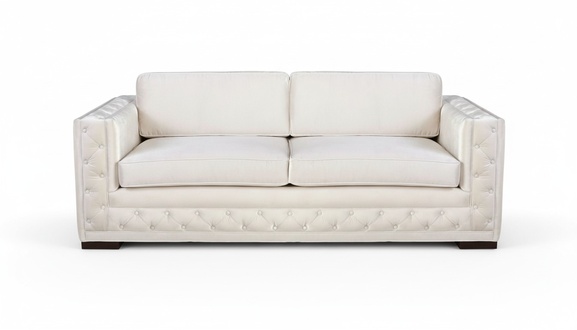 Weiß Chesterfield Modern Design Couchen Textil Sofa Neu Kreative Möbel 3 Sitzer