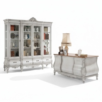 Weiße Büro Möbel Schreibtisch Bücherregal Luxus Tisch Regal Einrichtung