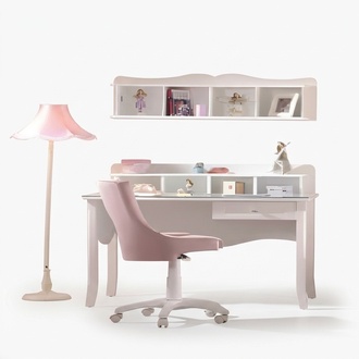 Weißer moderner Holzschreibtisch mit stilvollem Design