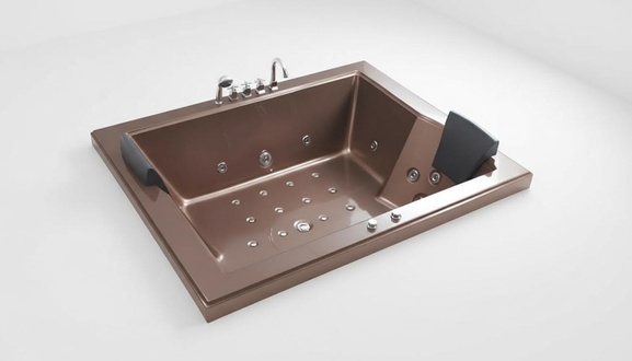 Whirlpool Blubberbad Hydromassagewanne Spa-Bad Whirlwanne 180x150cm