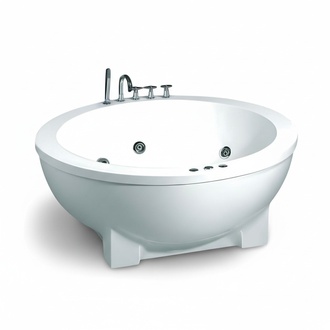 Whirlpool Blubberbad Hydromassagewanne Spa-Bad Whirlwanne 180x180 cm
