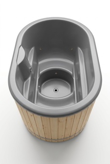 Whirlpool Pool Badefass Externer Bad Ofen Garten Fass Thermoholz Holz