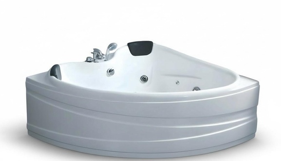 Whirlwanne Whirlpool Hydromassagewanne Blubberbad Spa-Bad 150x150 cm