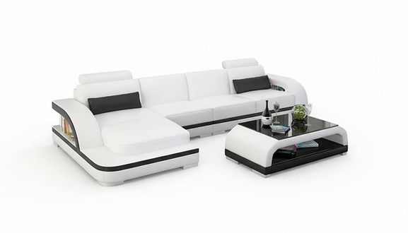 Wohnlandschaft Ecksofa Couch Polster Garnitur Designer Couchen Sofas 2tlg Set
