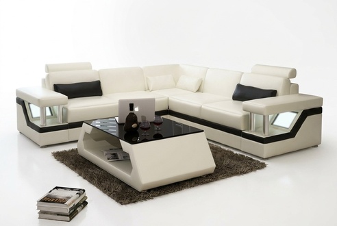 Wohnlandschaft Ecksofa Sofa Couch Ecksofa Polster Eck Garnitur Leder