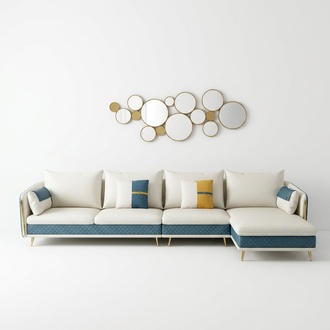 Wohnlandschaft L-Form Ecksofa Couch Design Polster Garnitur Sofa Ecke
