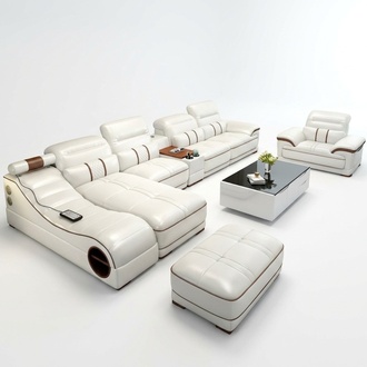 Wohnlandschaft Luxus Sofa Couch Ecksofa L-form Polster Modern Relax Sitz Möbel