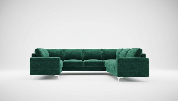 Wohnlandschaft Polsterecke Sofa Couch Sofas Neu Wohnzimmer Samt Ecksofa U-Form