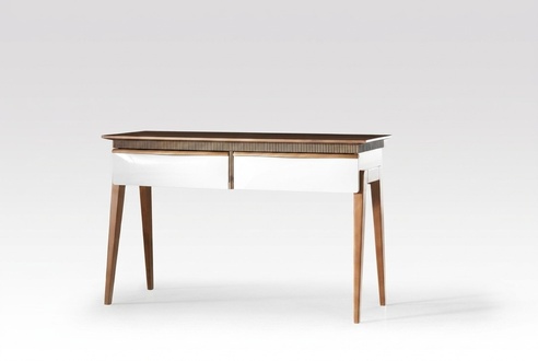 Wohnzimmer Braun Konsolentisch Modern Holz Tisch Konsole Luxus Design
