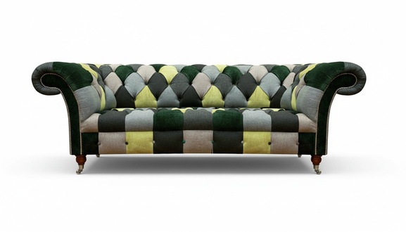 Wohnzimmer Chesterfield Sofa Dreisitze Couch Polstermöbel Einrichtung