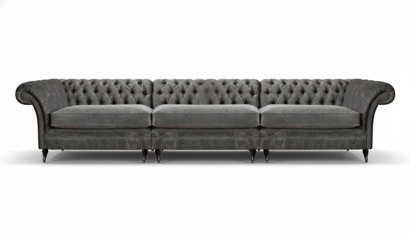 Wohnzimmer Dreisitzer Sofa Couch Chesterfield Modern Design Polstermöbel