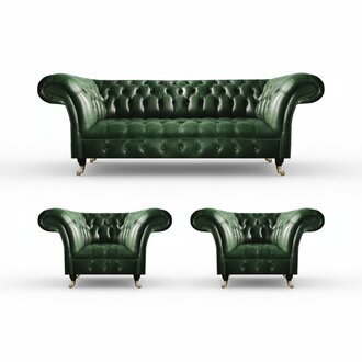 Wohnzimmer Einrichtung Sofagarnitur 3tlg Polstermöbel Luxus Chesterfield