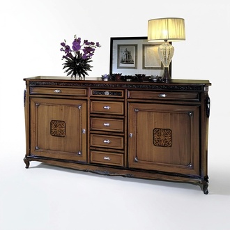 Wohnzimmer Holz Buffetschrank Anrichte Neu Sideboard Anrichte Schublade Vitrine