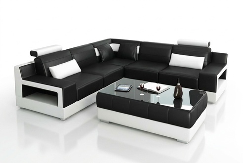 wohnzimmer Leder xxl couch landschaft sofa moderne designer eckpolster