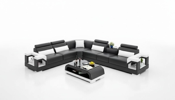 Wohnzimmer Ledersofa Ledercouch Couch Garnituren Sofa Ledersofas Wohnlandschaft