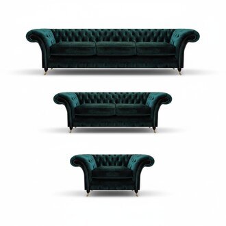 Wohnzimmer Luxus Einrichtung Komplett Sofas Couchen Chesterfield Polster 3+2+1