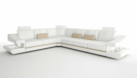 Wohnzimmer moderne Design Sofas Couchs Eleganc L-Form Ecksofa Stoff Couch Neu