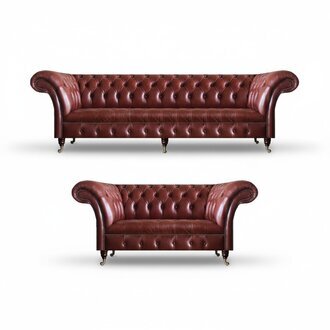 Wohnzimmer Moderne Leder Komplett Sofagarnitur 3+2 Sitzer Polstermöbel