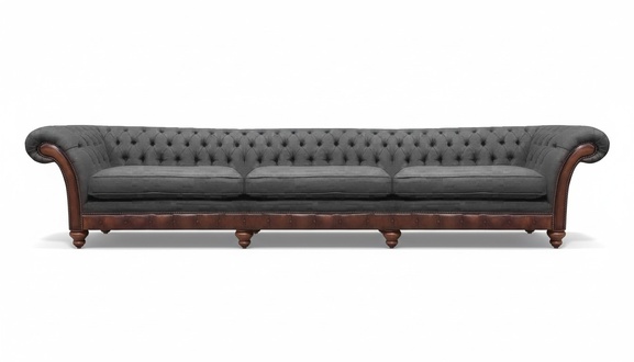 Wohnzimmer Polstersofa Sofa Dreisitze Couch Chesterfield Polstermöbel Sitzmöbel