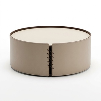 Wohnzimmer Runder Couchtisch grün Luxus Design neu Material Holz