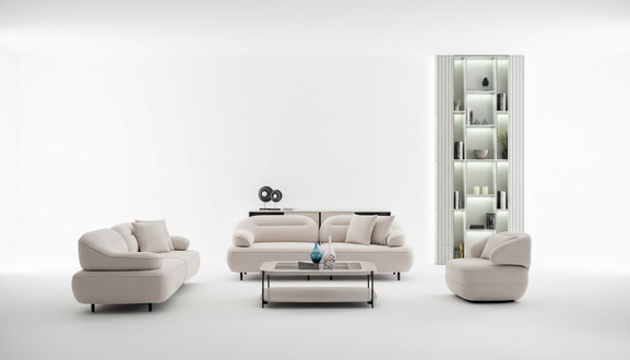 Wohnzimmer-Set Gemütlichkeit in jedem Detail der Einrichtung