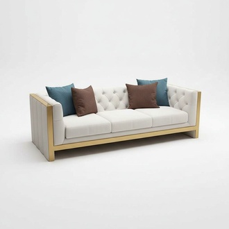 Wohnzimmer Set Sofa 3+1 Sitzer luxuriöse weiß Sofas Design leder neu