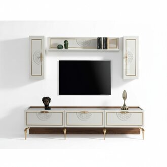 Wohnzimmer Sideboard Wohnwände Schränke Regal Schrank Design 3tlg Neu