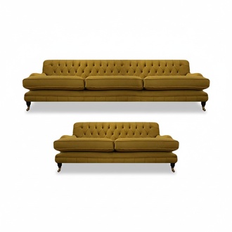Wohnzimmer Sofa Set 2x Sofas Modern Design Polstermöbel Chesterfield