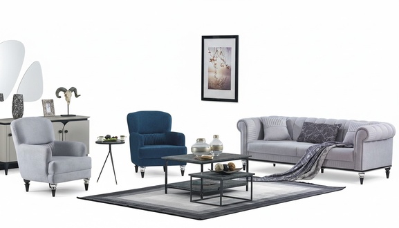 Wohnzimmer Sofagarnitur 3+1+1 Sitzer Sitzermöbel Komplett Polster Sofa Couch