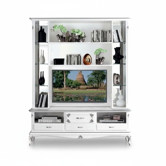 Wohnzimmer Wandregal TV Schrank Wandschränke Regal Holz Wohnzimmer Möbel Neu