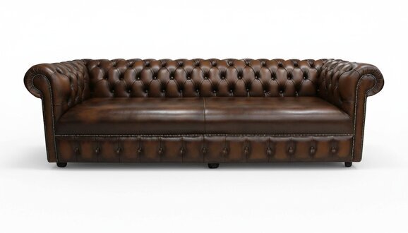 XXL 4 Sitzer Polster Couch Antik Stil Leder Textil Stoff Sofa Big Sofas