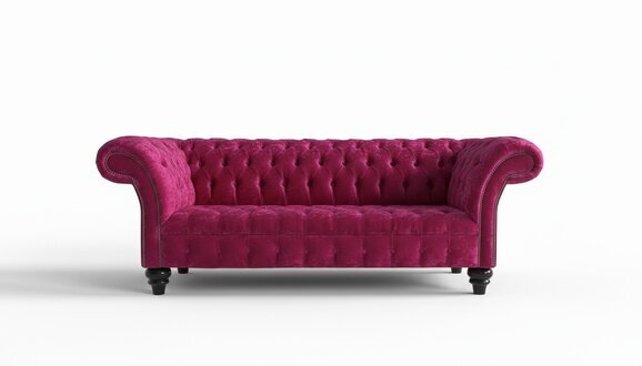 XXL Big Sofa 3 Sitzer Couch Chesterfield Polster Sitz Garnitur Leder