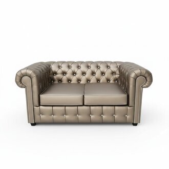 XXL Luxus Couch Goldene Chesterfield Sofagarnitur Sofa Couchen Sofas