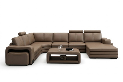 XXL Multifunktions Ledercouch Couch Big Sofa Polster Dekor Ecksofa Moderne