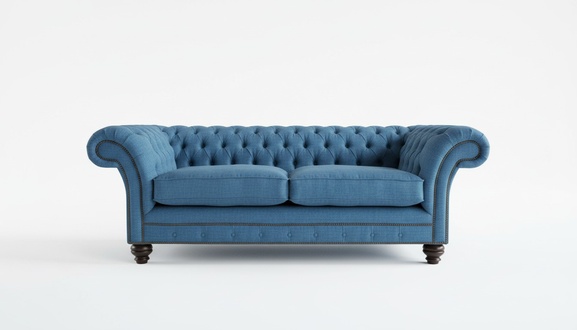 XXL Sofa 3 Sitzer Couch Chesterfield Polster Sitz Garnitur Textil Leder