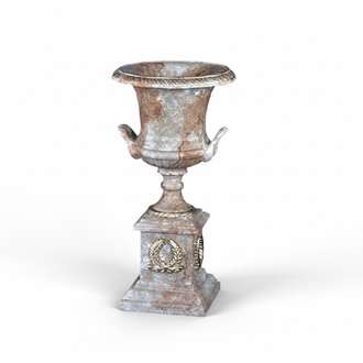 XXL Vase Tisch Dekoration Dekorative Figur Vasen Antik Stil Kelch Skulptur