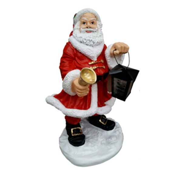 Weihnachtsmann Figur Nikolaus Statue Aussenleuchte Dekoration Skulptur