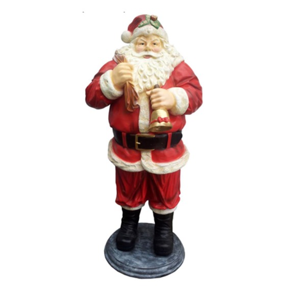 Weihnachtsmann Figur Statue Deko Figuren Dekoration Realistisch Nikolaus