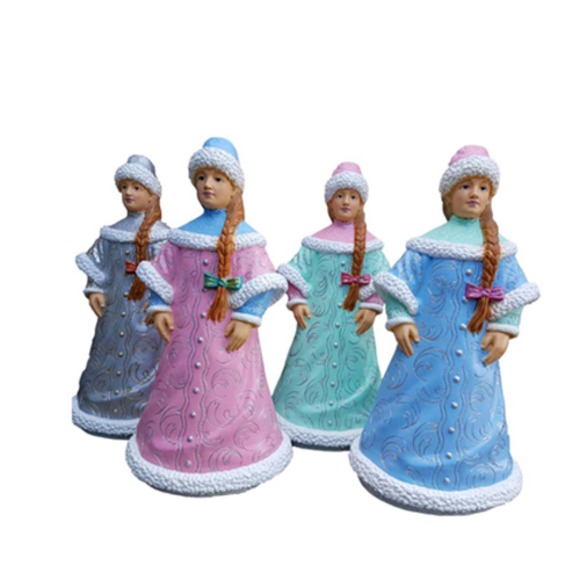 Figur Statue Sneguratschka Statuen Figuren Weihnachten Snegurka Russian