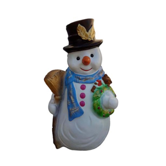 Schneemann Figur Statue Deko Figuren Deko Skulptur 50cm Winter Neu