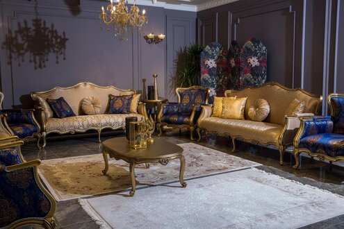 Sofagarnitur 3+3+1 Sitzer Couchtisch Garnitur Sofa Sessel Set 4tlg