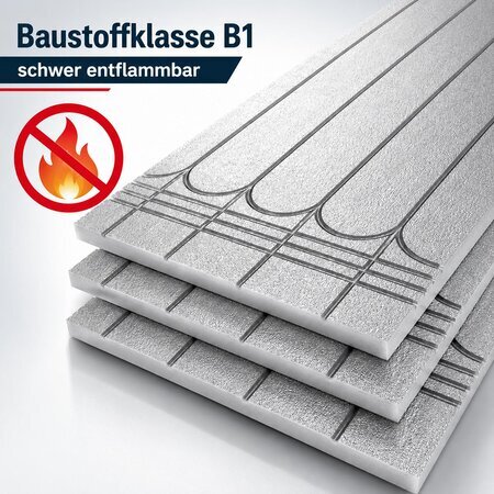 XPS Dämmplatte 120 x 60 cm – 30 mm – Alu kaschiert – B1 schwer entflammbar