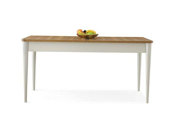 Esstisch Tisch Holztisch Essecke Beige Esszimmer Holz Ausziehbar