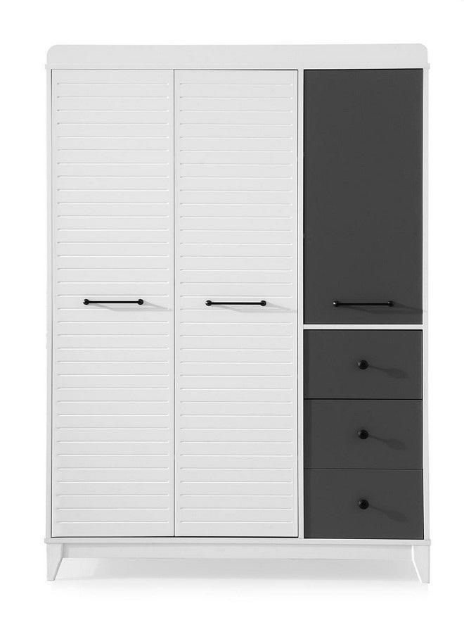 Stilvoll Kleiderschrank Holz Schrank Design Weiße inderzimmer Möbel