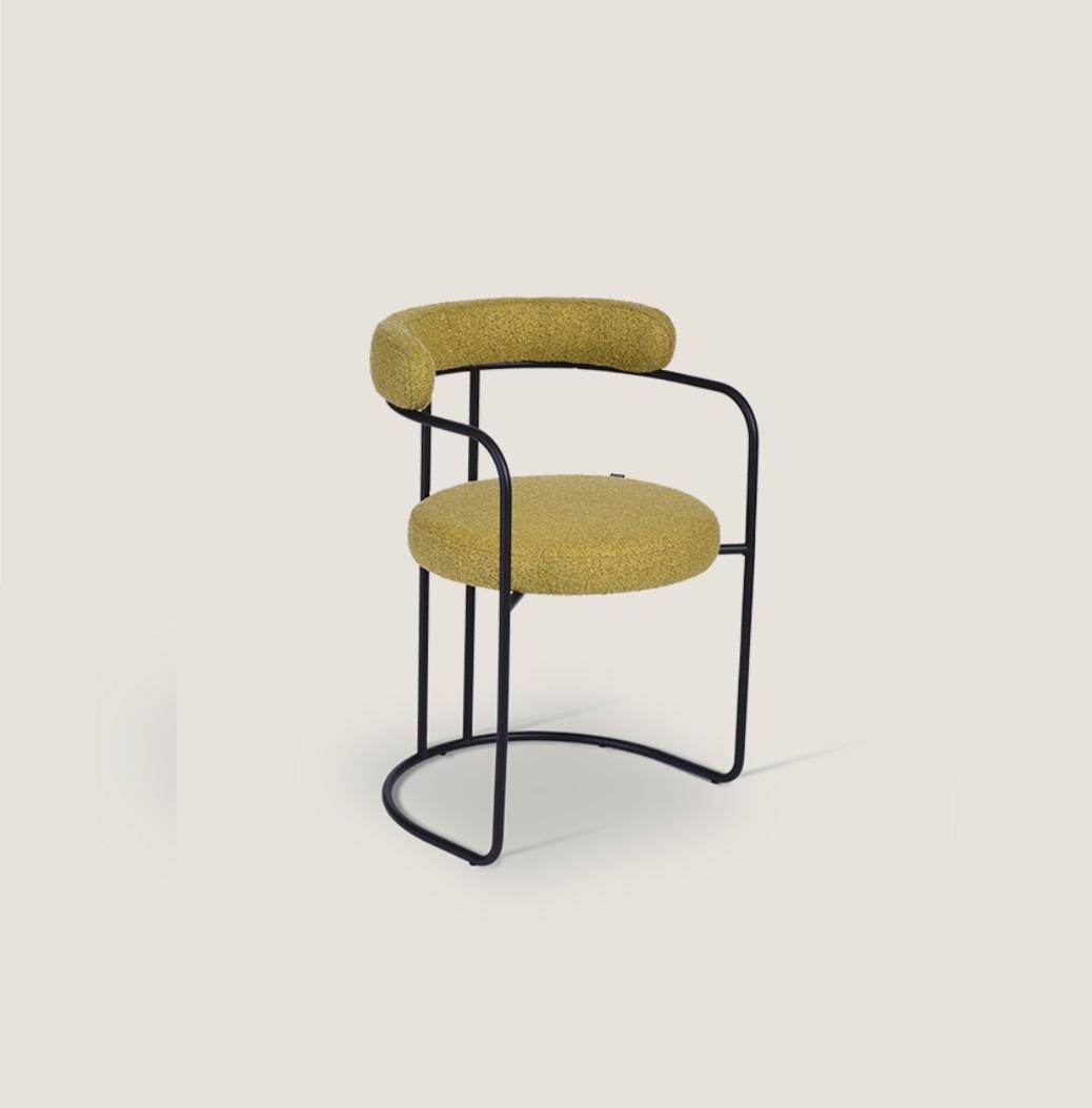 Designer Grüner Polsterstuhl Wohnzimmer Stühle Einsitzer Stilvolle Möbel