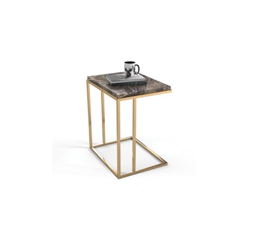 Moderner Edelstahl Beistelltisch Wohnzimmer Couchtisch Designer Möbel