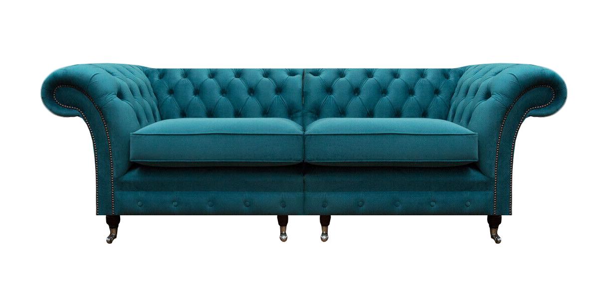 Neu Zweisitzer Sofa Couch Polstermöbel Wohnzimmer Chesterfield Designer